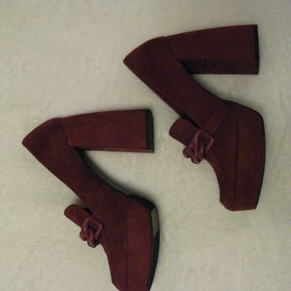Open Edit Lainey Platform Loafers Pump In Red Cranberry Sz  Nordstrom Open Edit \'Lainey\' Platform Loafer Pump Shoes Sz 7.5 M Red Cranberry